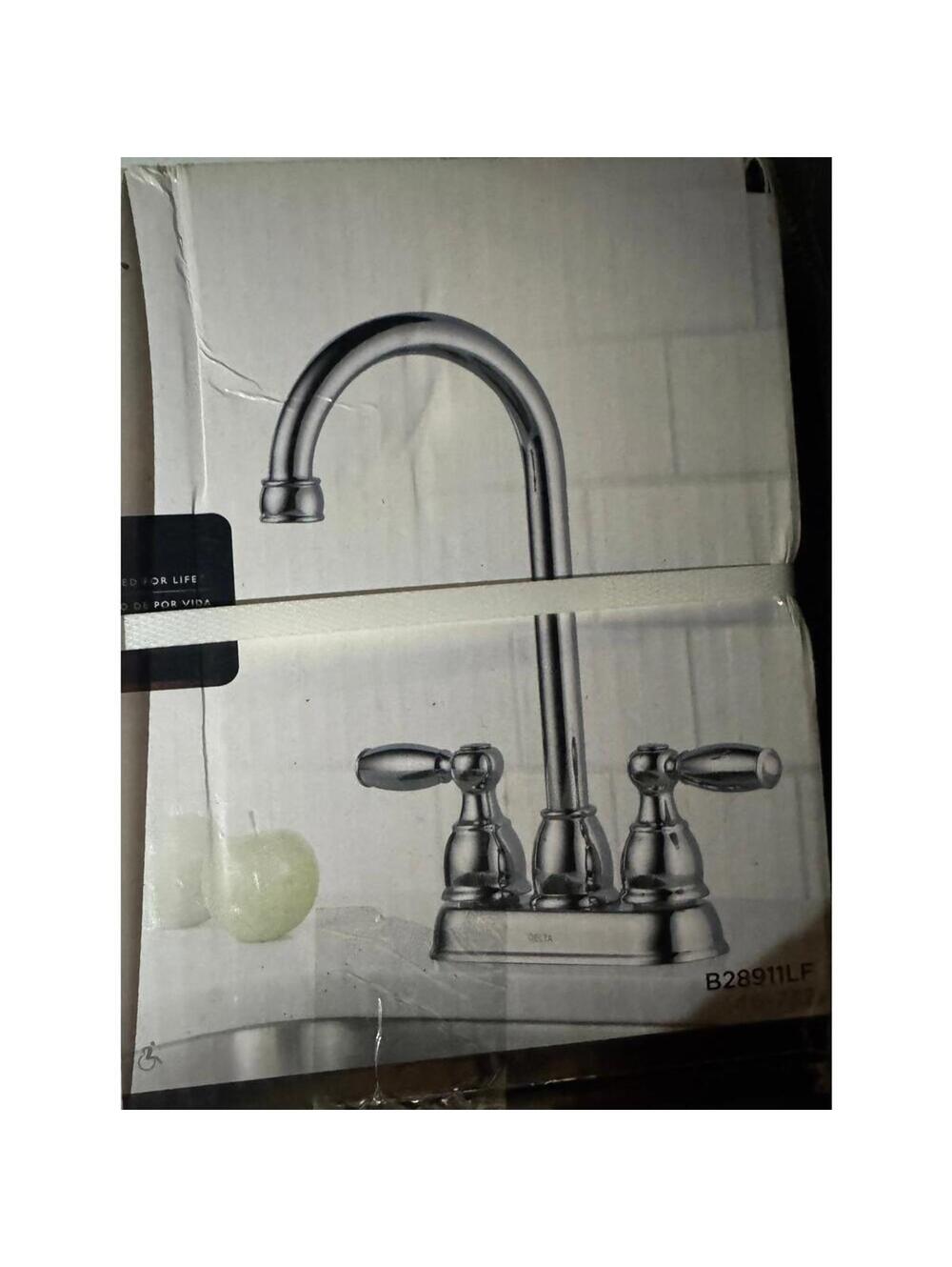 Delta | Silver 2 Handle Bar/Prep Faucet | Model: B28911LF | NIB | 1036